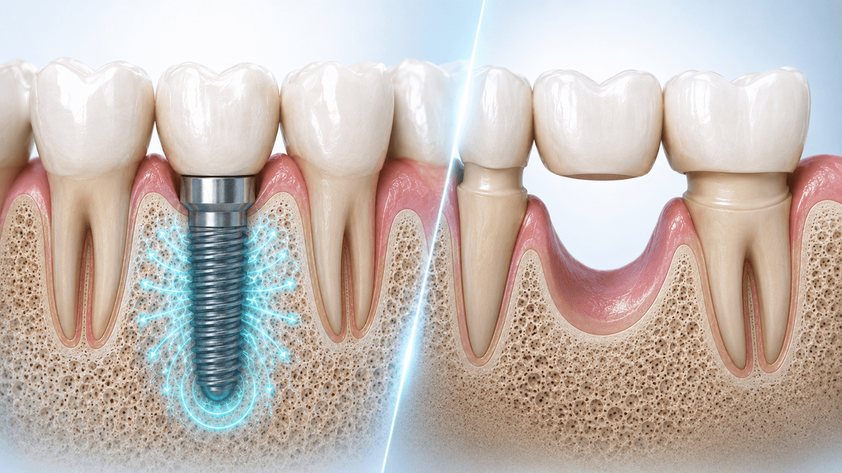 Il segreto della salute dell’osso: perché gli impianti sono migliori per la mandibola rispetto ai ponti dentali