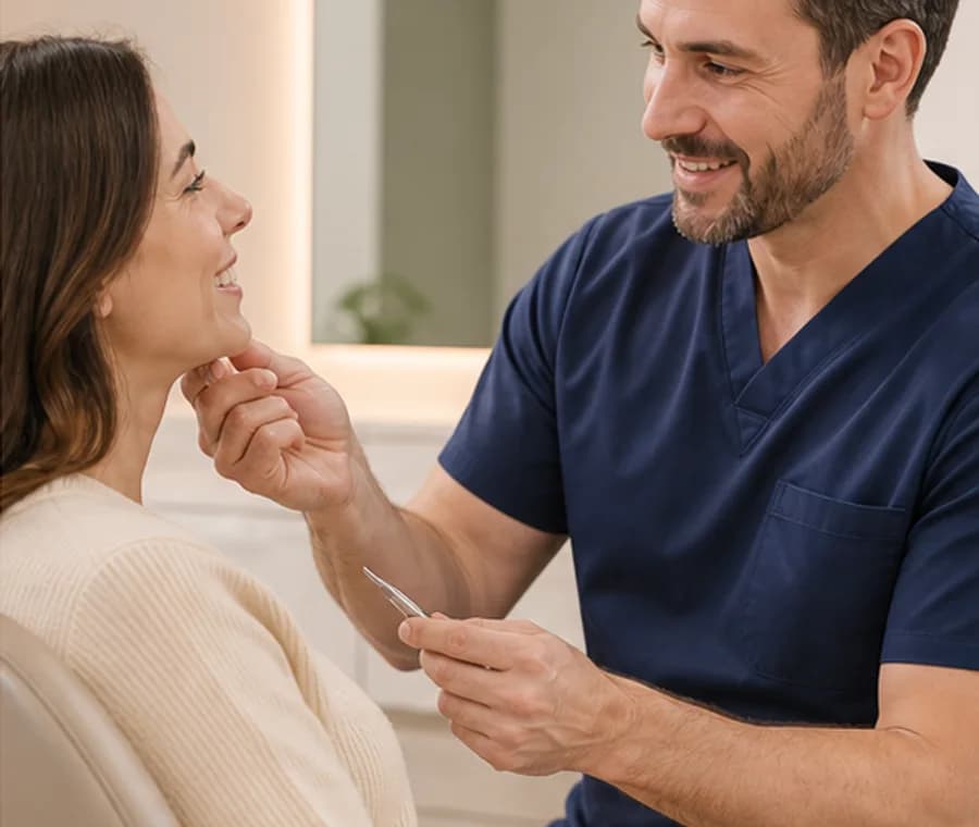 Orthodontic follow-up appointment after alignment treatment